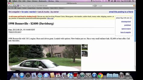 flint's craigslist|craigslist flint cars by owner.